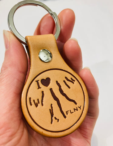 Copperesque Leather Keyfob - FLNY Love