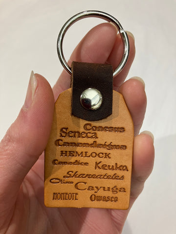 Copperesque Leather Keyfob - Finger Lakes