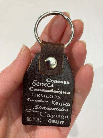 Copperesque Leather Keyfob - Finger Lakes