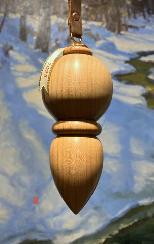 2025 Turned Wooden Ornament