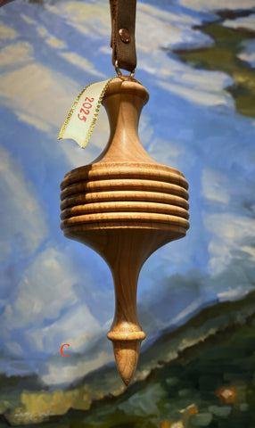 2025 Turned Wooden Ornament