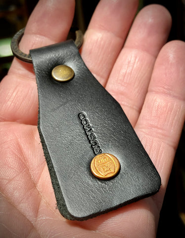 Rustico Leather Tag keychain
