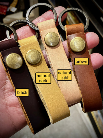 Rustico Leather Loop keychain