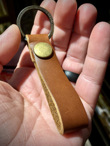 Rustico Leather Loop keychain