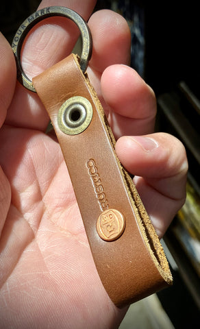 Rustico Leather Loop keychain