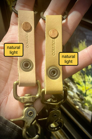 Rustico Leather Super Loop keychain