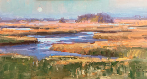 Kari Ganoung Ruiz - Moonrise Over The Great Marsh