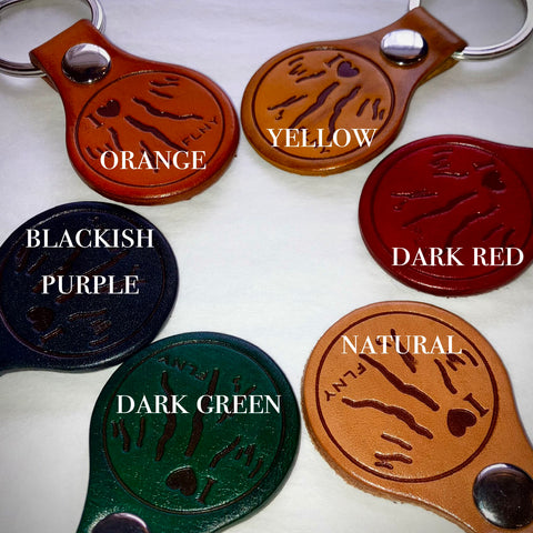 Copperesque Leather Keyfob - FLNY Love
