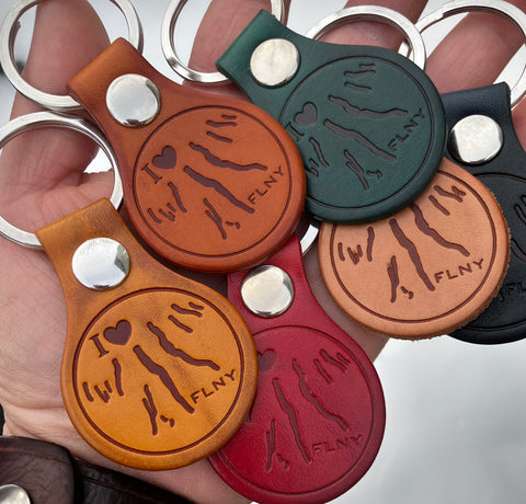 Copperesque Leather Keyfob - FLNY Love