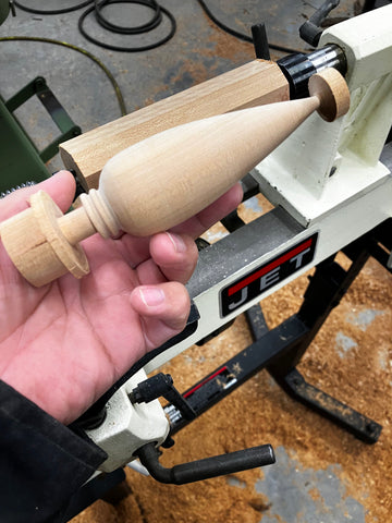 Turned Wooden Ornament