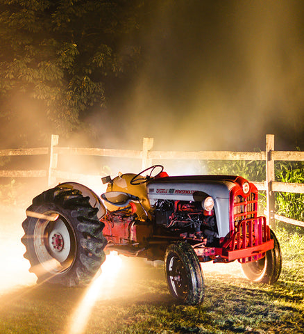 Stereographic Card - (farm) Back from Outer Space