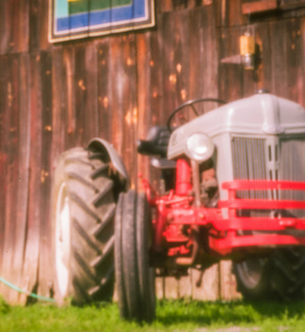 Stereographic Card - (farm) Nestled by the Barn