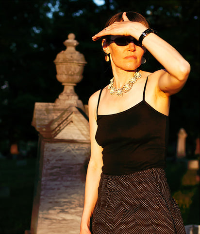 Stereographic Card - (figurative) Setting Sun