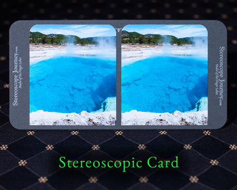 looking deep into scalding geyser stereocard