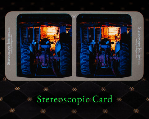 Stereographic Card - (farm) End of Day
