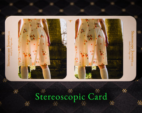 Stereographic Card - (figurative) Evening Glow