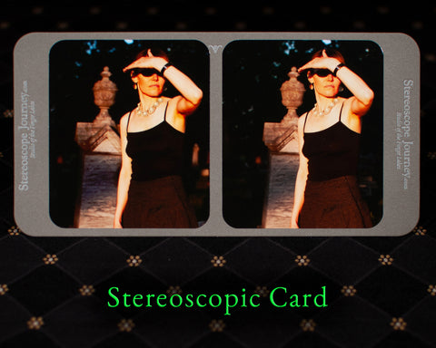 Stereographic Card - (figurative) Setting Sun