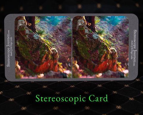 Stereographic Card - (california) Trail of Illumination