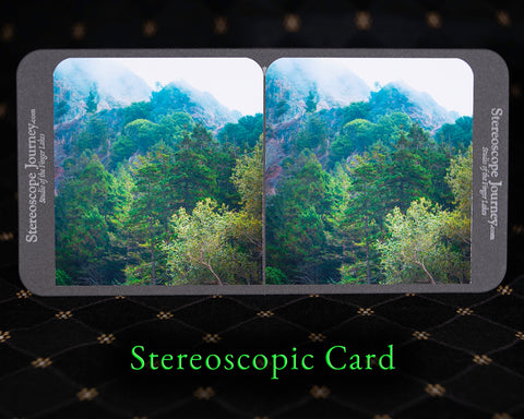 Stereographic Card - (california) Lifting Fog