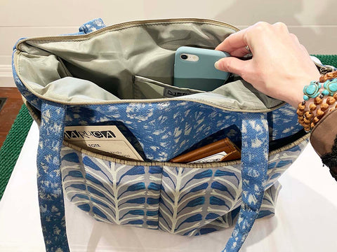 Maruca ~ Tote, Woven Tulip Black