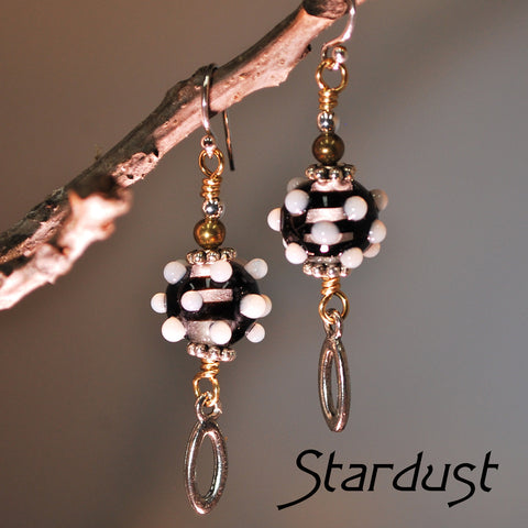 Copperesque ~ Stardust earrings