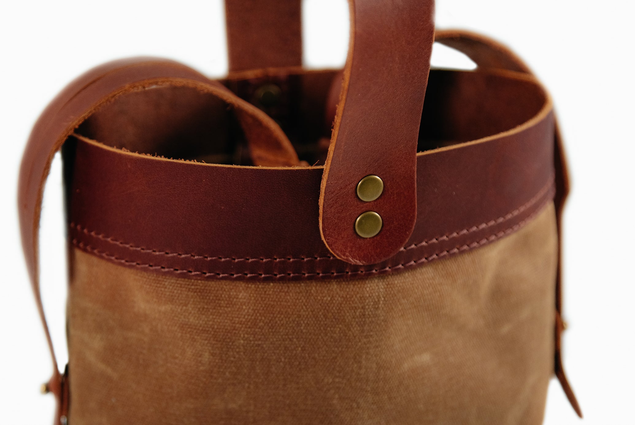 Waxed Canvas and Leather Duffle Bag - USA Crafted – Rustico